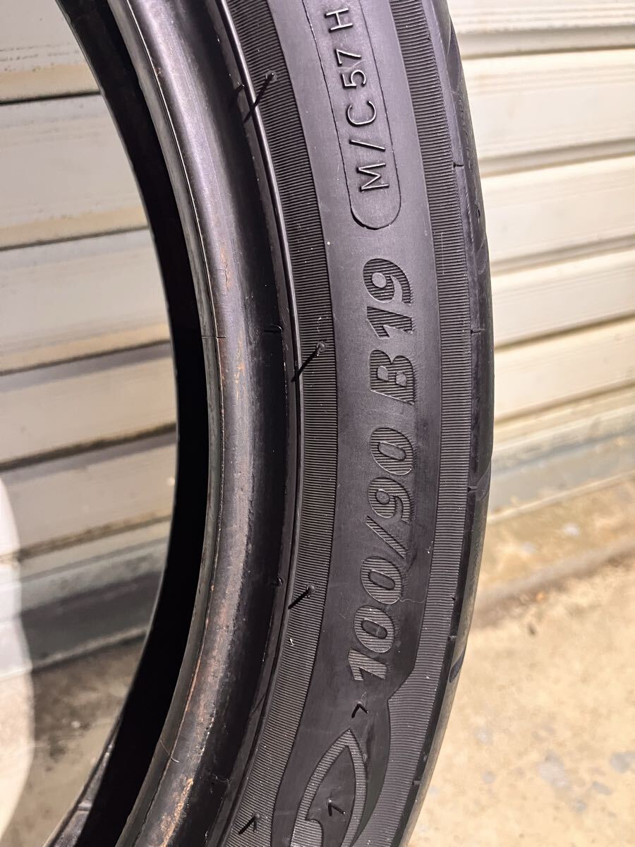 ミシュラン コマンダーⅡ フロント100/90B19リア150/80B16 セット_画像4