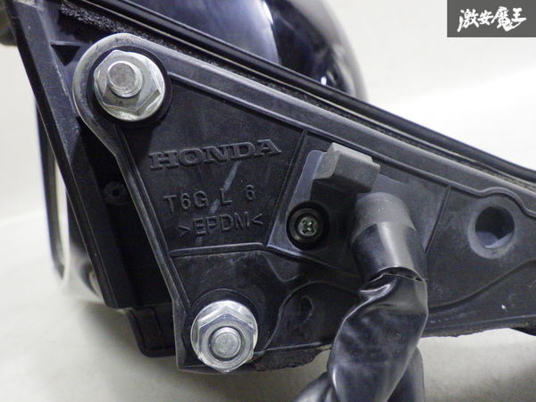 【動作OK！/保証付！】ホンダ純正 JH1 JH2 N-WGN ドアミラー サイドミラー 9ピン 左 左側 助手席側 カラーNH850 スマートブラック_画像9