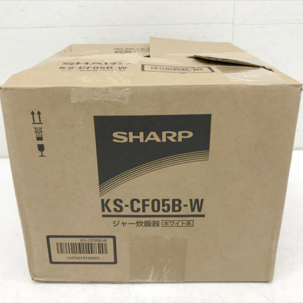 D9840YO ◆1125【アウトレット品】炊飯器 3合 一人暮らし シャープ KS-CF05B-W 25年製 パン調理機能　マイコン未使用 キッチン 家電_画像2