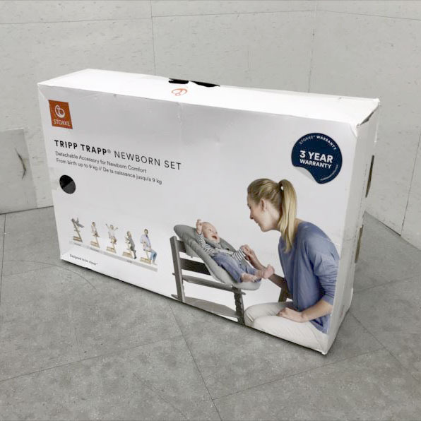 D8770YO ◆1120_3凹【アウトレット品】ソフト ショルダーパッド ストッケ トリップトラップニューボーンセット ★チェア別売り 未使用_画像2