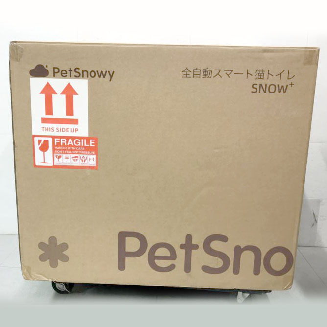 D9652YO ◆1114【アウトレット品】猫 トイレ 自動 PetSnowy BASIC 徹底消臭 飛散防止 専用APP IOS/Android対応未使用 ペット用品_画像2