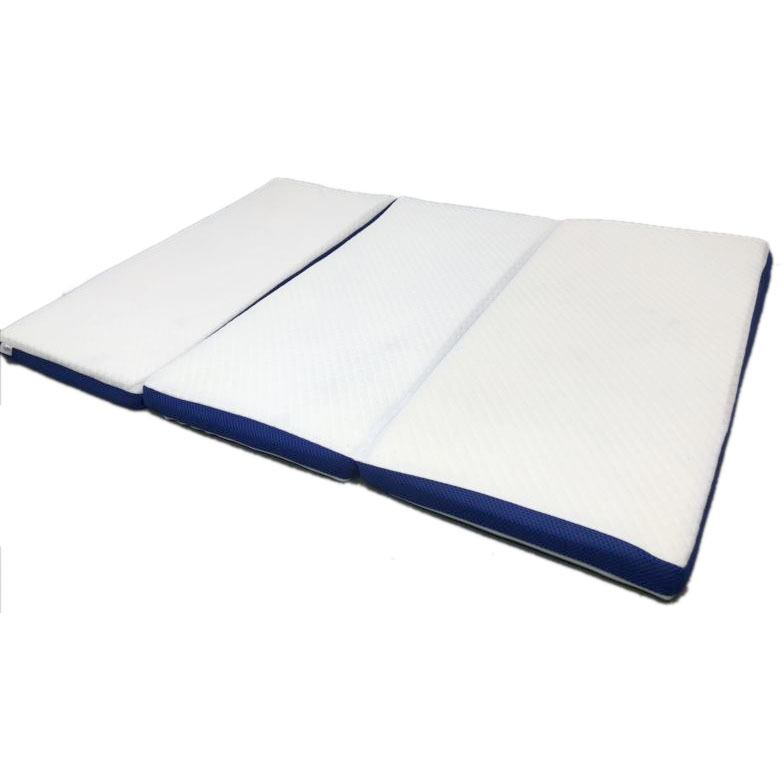 D6987YO ◆1120_10凹【美品】マットレス 三つ折りタイプ M ショップジャパン TRPRWS92 TRSプレミアリッチ7.0 セミダブル寝具_画像1