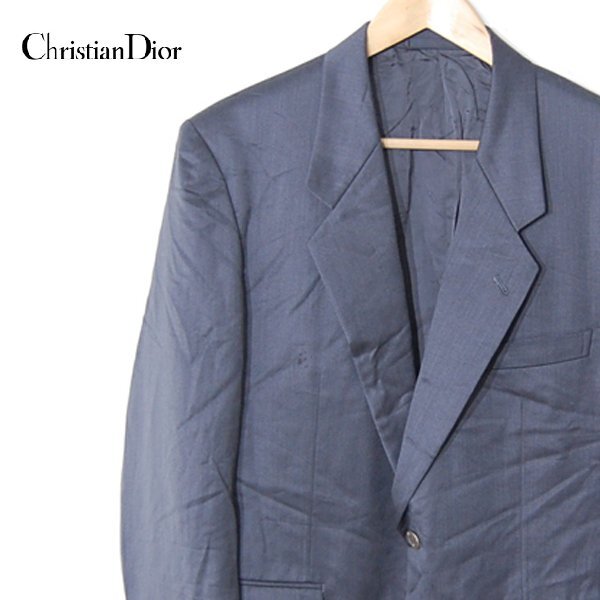 クリスチャンディオールムッシュChristian Dior MONSIEUR■ウール テーラードジャケット シングル■98-89-175 AB-6■グレー ※NK5o15171_画像1