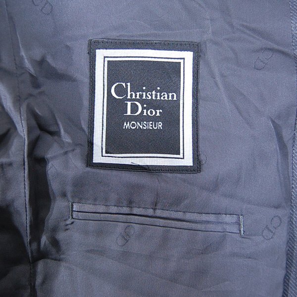 クリスチャンディオールムッシュChristian Dior MONSIEUR■ウール テーラードジャケット シングル■98-89-175 AB-6■グレー ※NK5o15171_画像5
