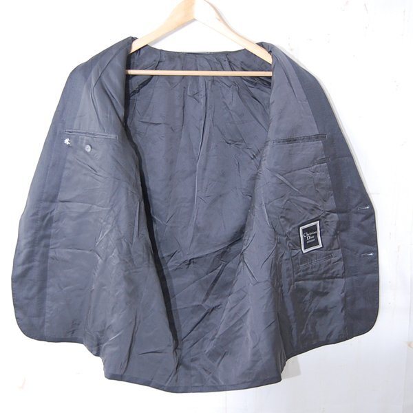 クリスチャンディオールムッシュChristian Dior MONSIEUR■ウール テーラードジャケット シングル■98-89-175 AB-6■グレー ※NK5o15171_画像4