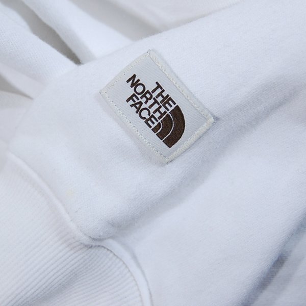 ノースフェイスTHE NORTH FACE■スウェットパーカー プルオーバー ロゴニット刺しゅう■L■ホワイト ※NK5n10210_画像5