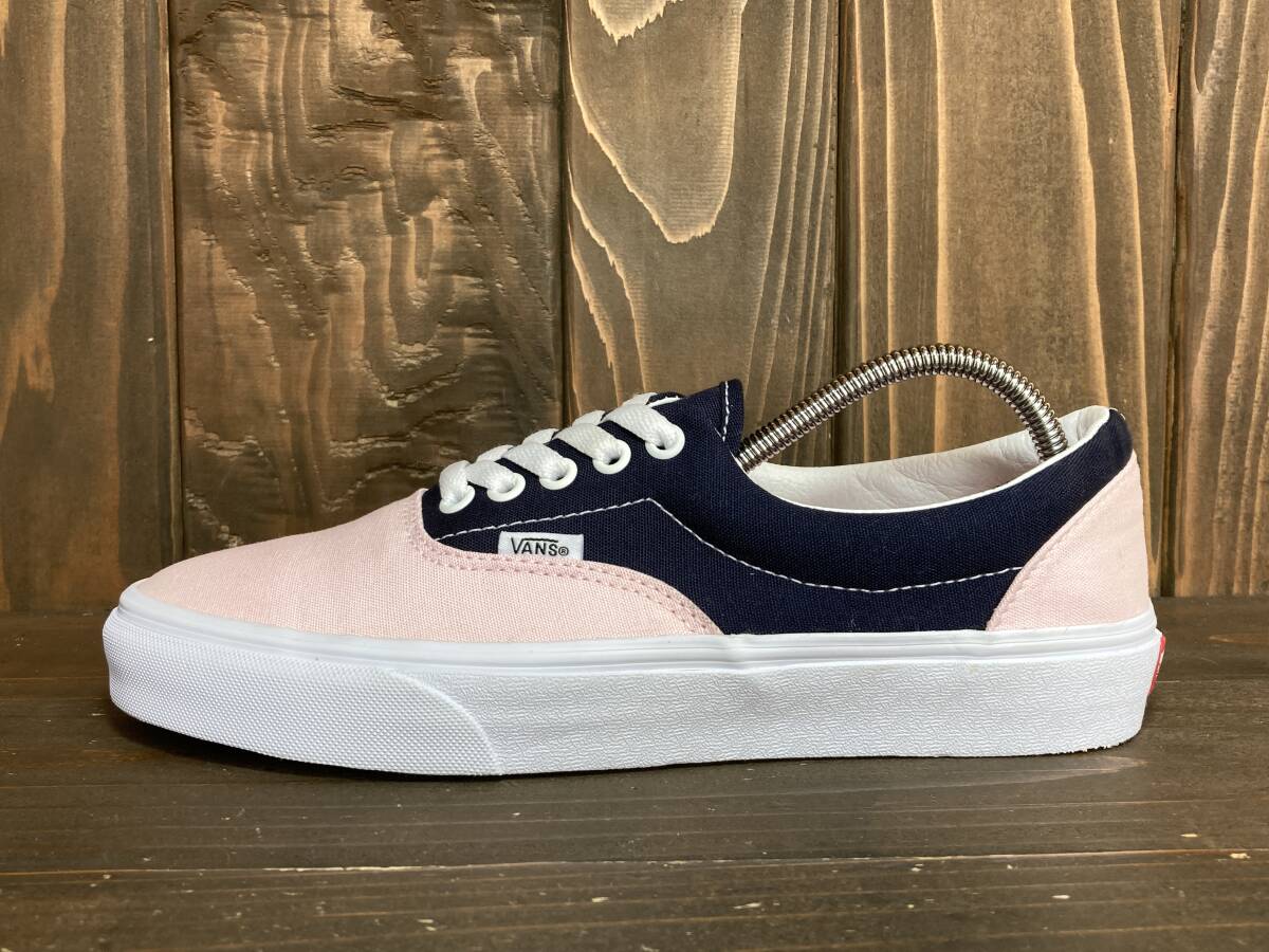 *VANS Vans US план ERAela бледный розовый × темно-синий 26.0cm прекрасный товар Used осмотр туфли без застежки Old school SK8 половина кабина 