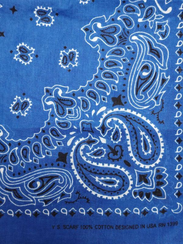 訳あり バンダナ 綿100％ 5枚セット ペイズリー大判 52㎝×52㎝ 男の子 女の子 大人NO.１_画像5