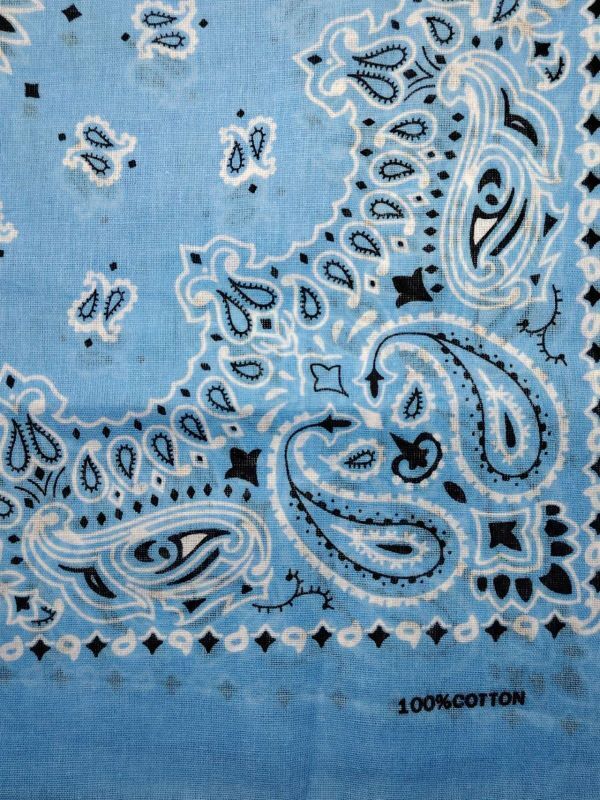 訳あり バンダナ 綿100％ 5枚セット ペイズリー大判 52㎝×52㎝ 男の子 女の子 大人NO.１_画像6