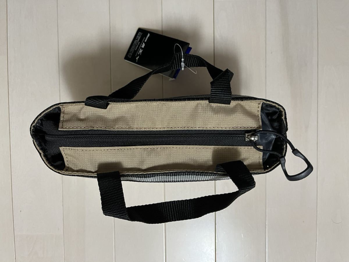 新品 送料無料 MIZUNO ミズノ ミニトートバック ベージュ ゴルフラウンド、お出かけに_画像6