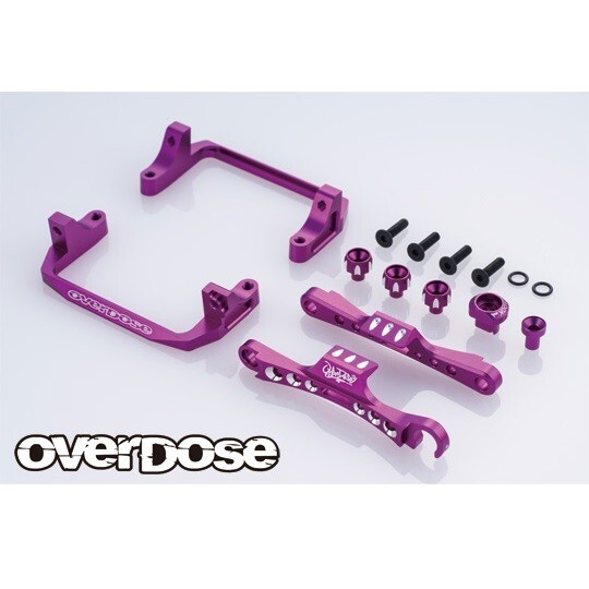 オーバードーズ　overdose GALM アルミバッテリーホルダー　TYPE2 パープル_画像1
