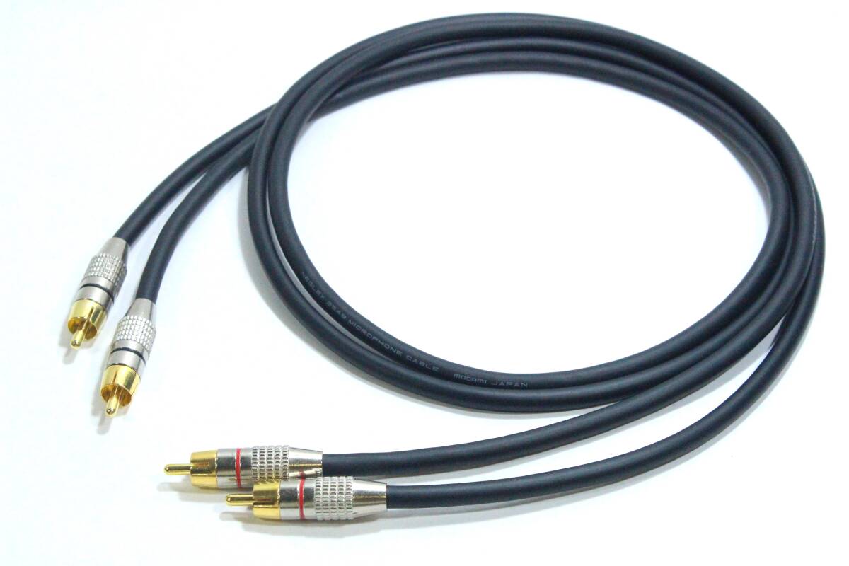MOGAMI 2549 RCAケーブル【1m ペア 2本セット】 モガミ オーディオ ラインケーブルの画像1