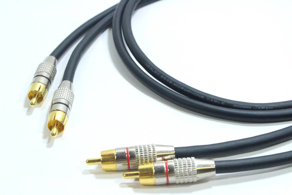 MOGAMI 2549 RCAケーブル【1m ペア 2本セット】 モガミ オーディオ ラインケーブルの画像2