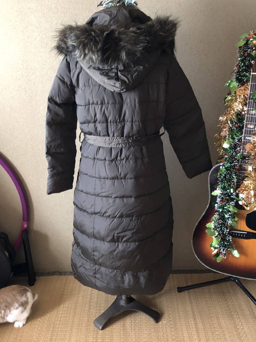 ★新品ほぼ未使用★寒い冬に★着痩せして見えるAラインシェイプロングダウンコート★黒系★XINHONGTAO_画像5