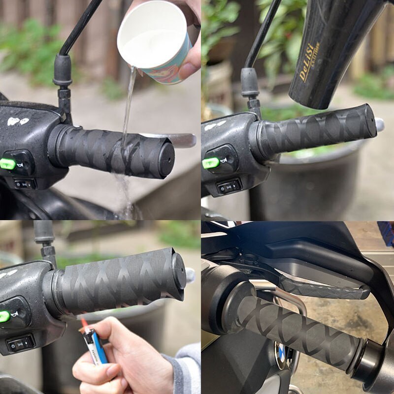 国内発送 即納 バイク 汎用 熱収縮 ハンドル グリップ ブレーキ カバー 黒 ハーレー BMW R1250GS R1200GS 滑り止め_画像7