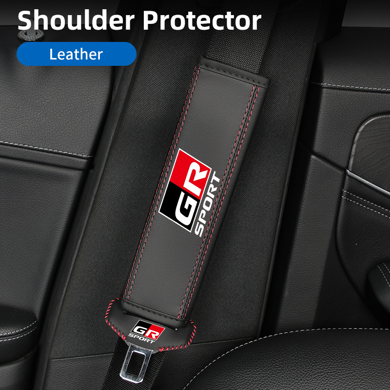 2 шт. комплект GR SPORT Toyota TOYOTA GAZOO Racing кожа ремень безопасности покрытие ремень безопасности накладка плечо накладка красная отстрочка Copen p 2 шт. комплект GR SPORT Toyota TOYOTA GAZOO Racing кожа ремень безопасности покрытие ремень безопасности накладка плечо накладка красная отстрочка Copen p