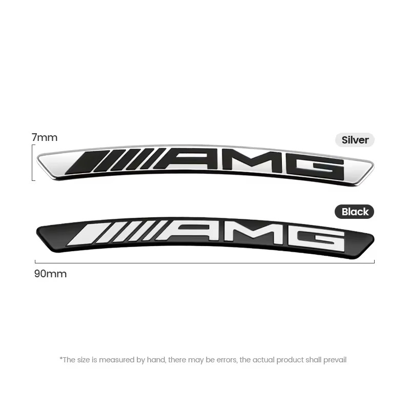 4部セット Mercedes-Benz メルセデスベンツ AMG ホイール リム ハブ アルミニウム エンブレム ステッカー デカール PETRONAS シルバー t18_画像6