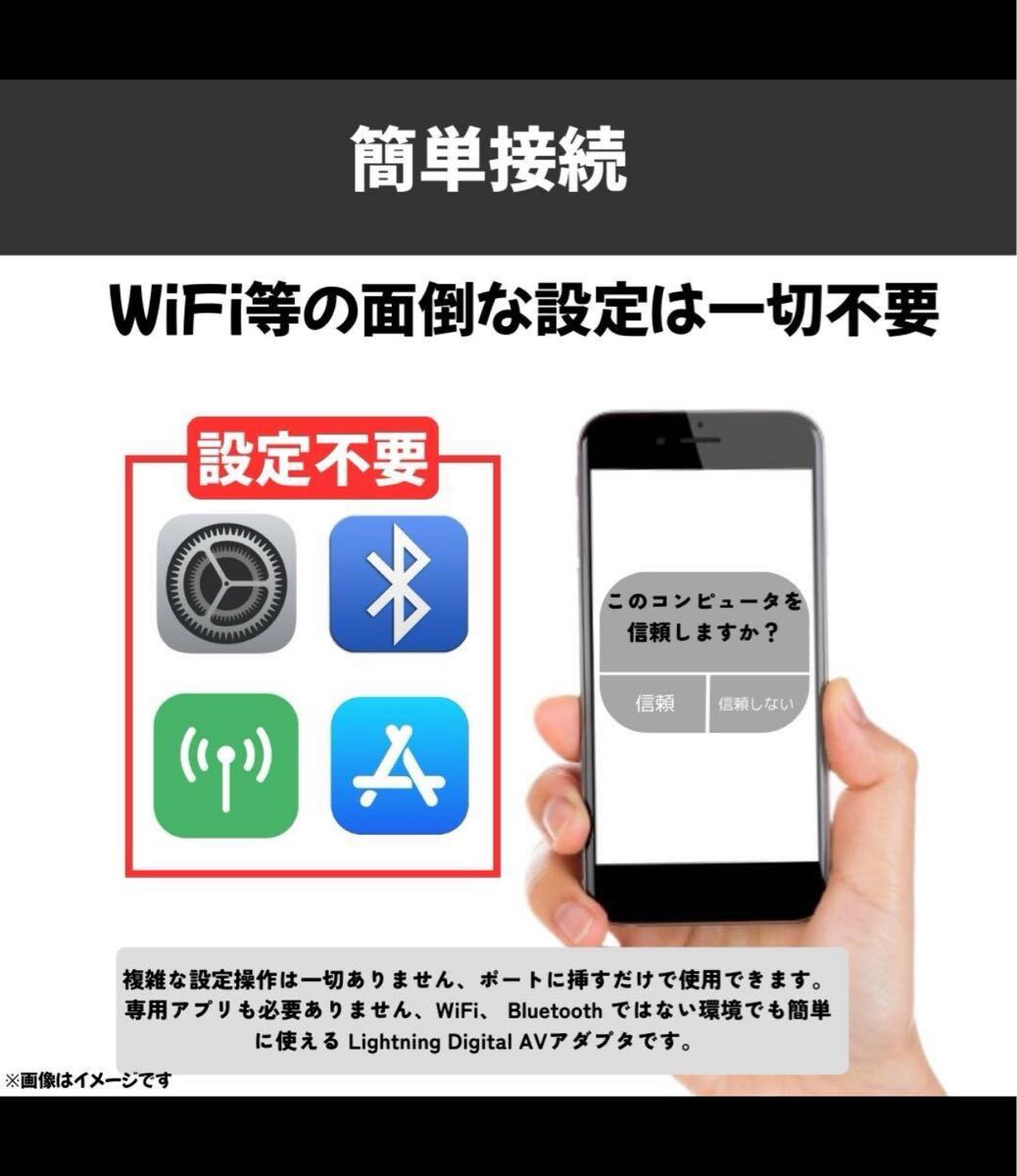 iPhone HDMI変換ケーブル ライトニング テレビ接続ケーブル_画像6