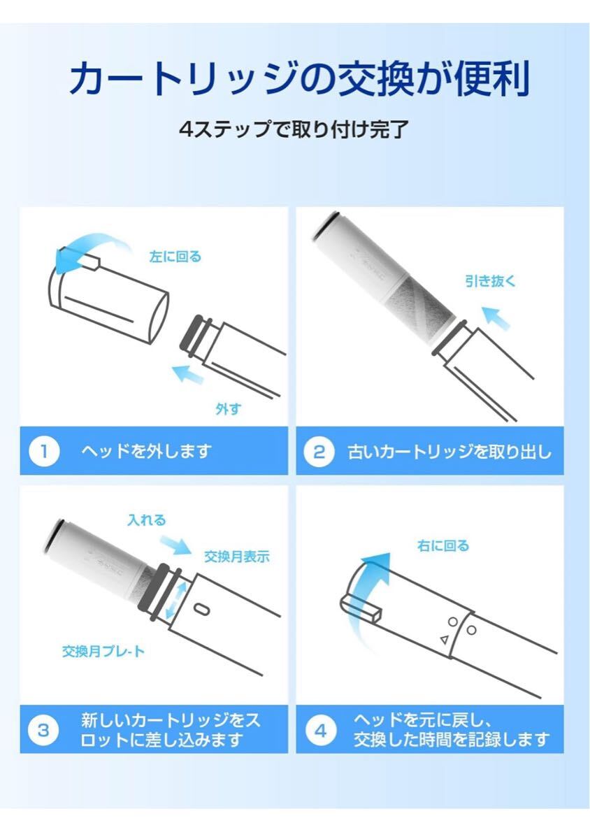 【JIS規格検査済】TH658-1S 浄水カートリッジ 3個セット TOTO対応(TH658S/TH658R/TH658/TH658-1R互換)_画像7