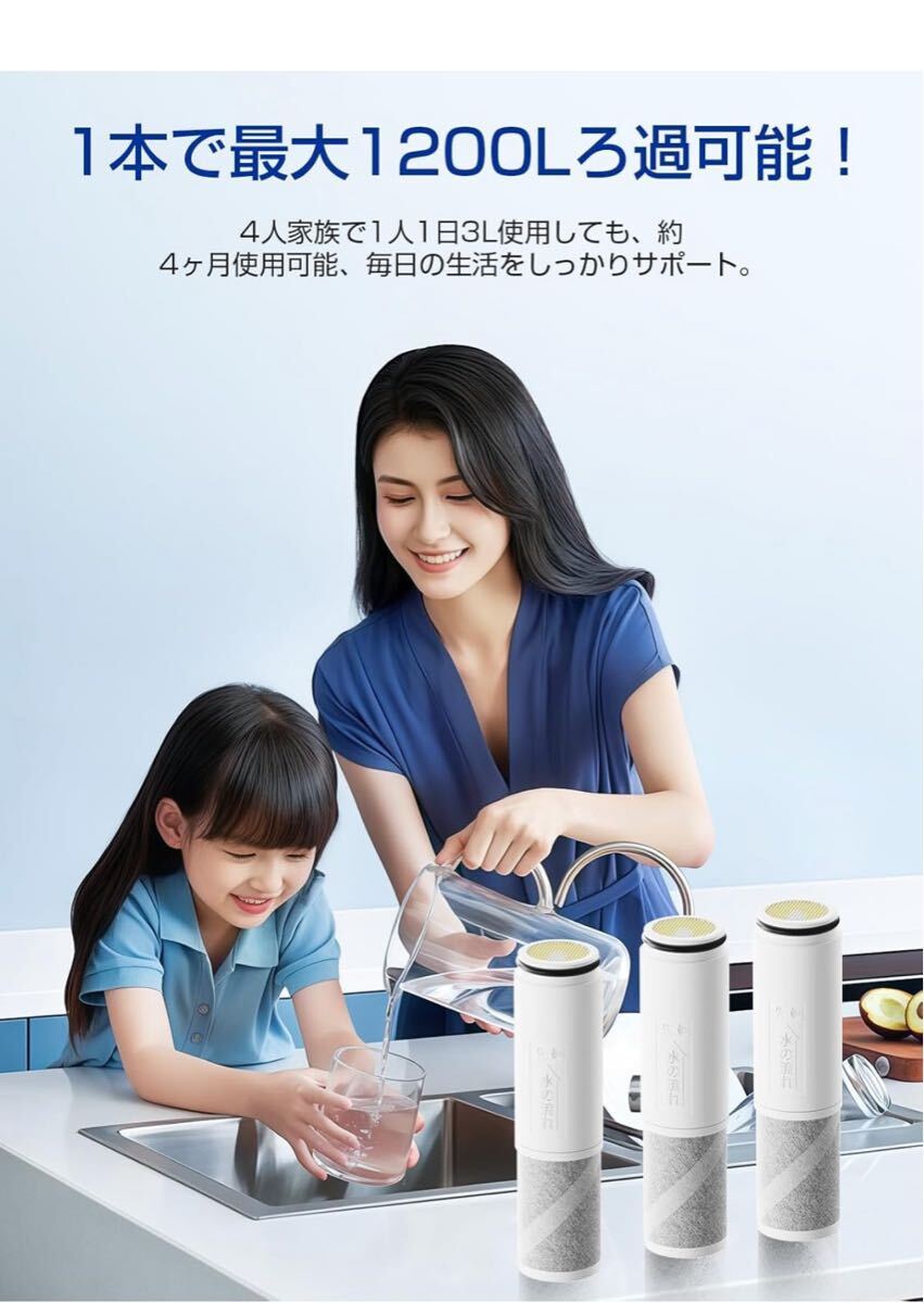 【JIS規格検査済】TH658-1S 浄水カートリッジ 3個セット TOTO対応(TH658S/TH658R/TH658/TH658-1R互換)_画像5