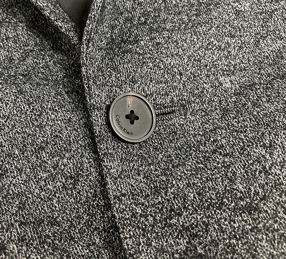 CK Calvin Klein ジャケット グレー系 黒系 36サイズ S-M相当 メンズ 上着 羽織 カルバンクライン　_画像4