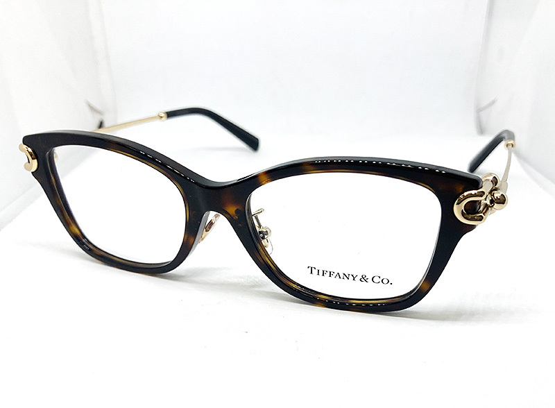TIFFANY &Co. ティファニー 正規品 メガネフレーム TF2266F-8015 51□ ハバナ 茶系 / ゴールド 新品 アジアンフィット レンズ交換可_画像2