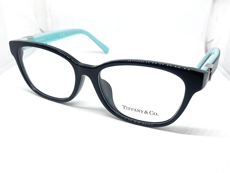TIFFANY &Co. ティファニー 正規品 メガネフレーム TF2270BF-8001 53□ ブラック / ティファニーブルー新品 アジアンフィット レンズ交換可_画像2