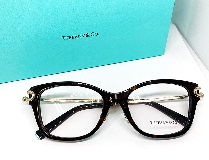 TIFFANY &Co. ティファニー 正規品 メガネフレーム TF2266F-8015 51□ ハバナ 茶系 / ゴールド 新品 アジアンフィット レンズ交換可_画像1
