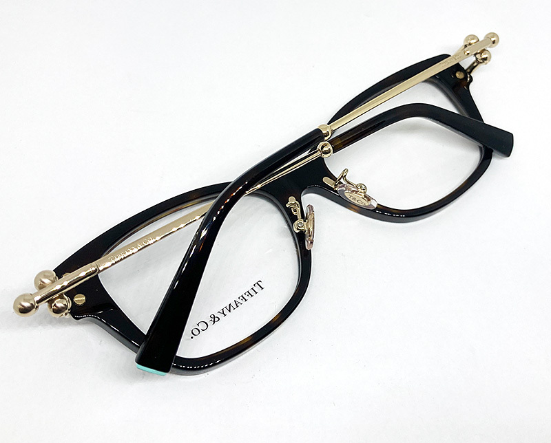 TIFFANY &Co. ティファニー 正規品 メガネフレーム TF2266F-8015 51□ ハバナ 茶系 / ゴールド 新品 アジアンフィット レンズ交換可_画像6