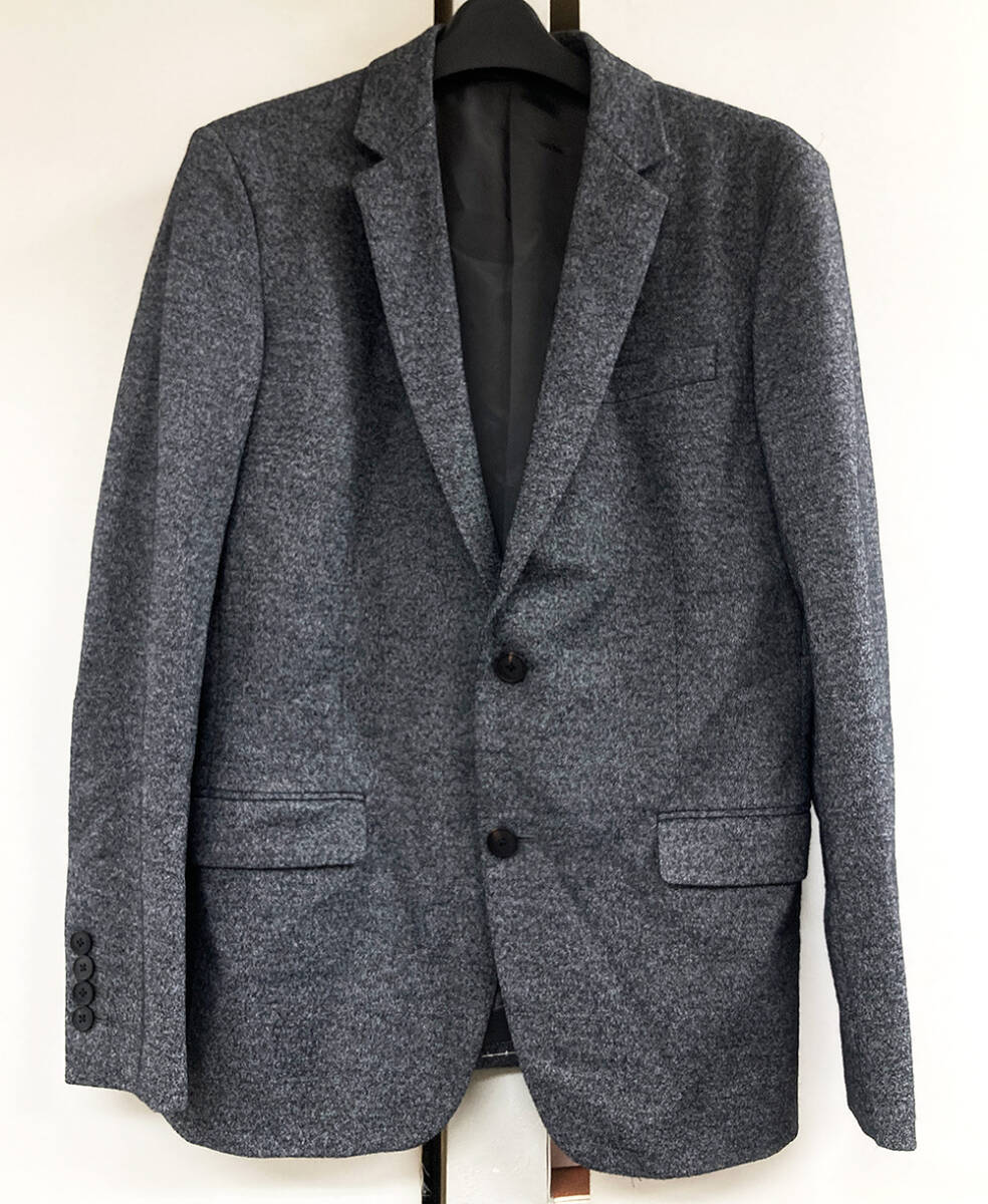 CK Calvin Klein ジャケット グレー系 黒系 36サイズ S-M相当 メンズ 上着 羽織 カルバンクライン　_画像1