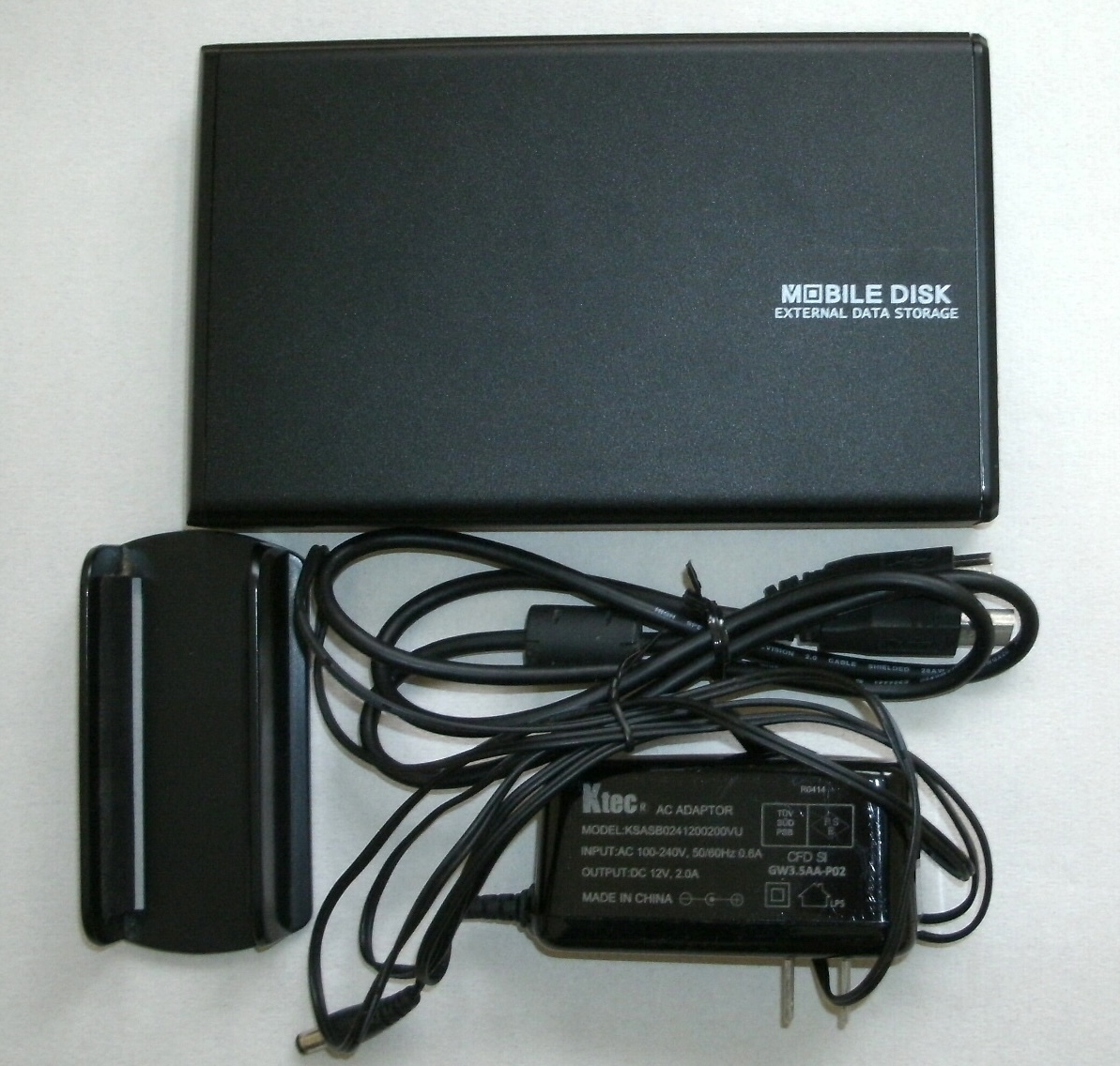 4TB HDD & USB2ケース(背面ビス欠品)_画像1