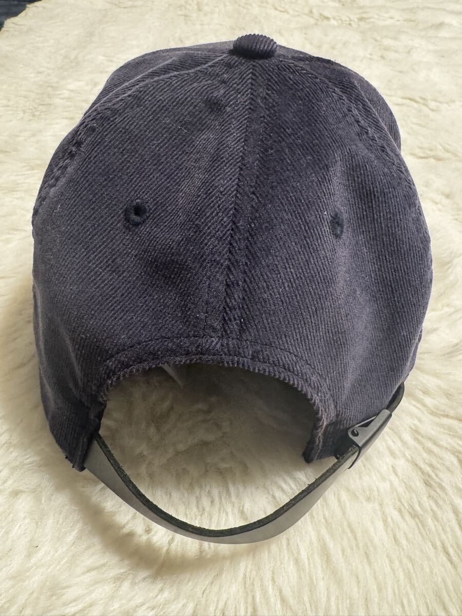 アディダスゴルフ 秋冬モデル メンズ コーデュロイ フラットビル キャップ MKO77 adidas golf ネイビー_画像4