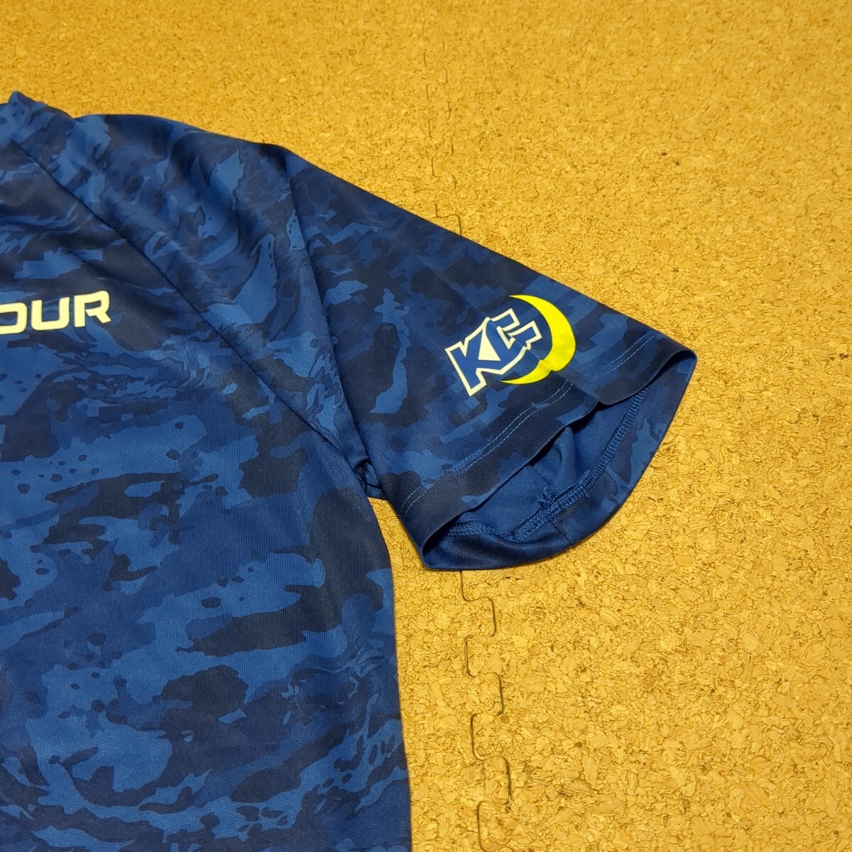 【非売品】 関西学院大学アメフト部FIGHTERS　選手支給カモフラ柄ストレッチTシャツ 　LG アンダーアーマー UA _画像4