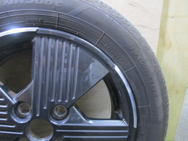 TS10140PJ タイヤ溝4.48 サクラ 14インチ 14×4.5J +46 4穴 タイヤ ホイール 1本 BRIDGESTONE 155/65R14_画像2