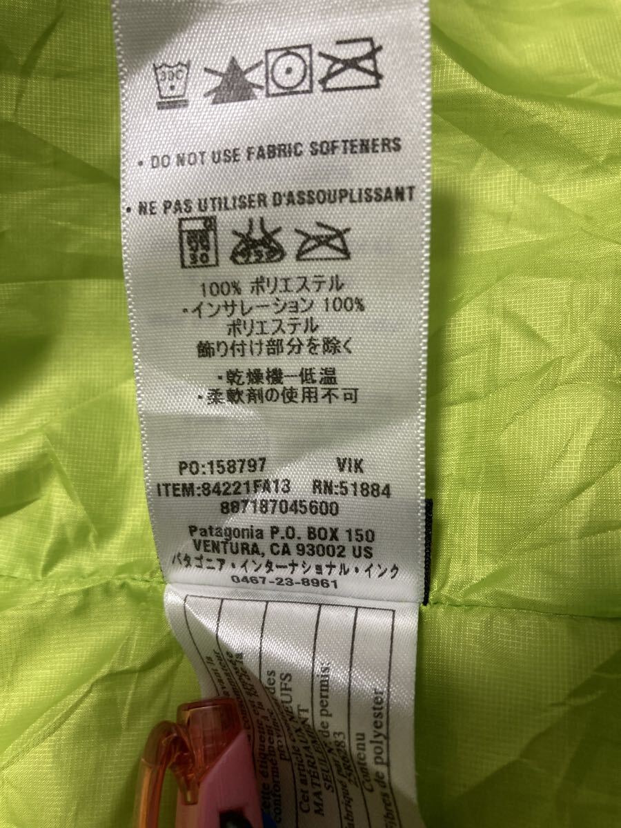 美品 パタゴニア ナノパフジャケットフーディ 84221FA13 プリマロフト 青_画像6