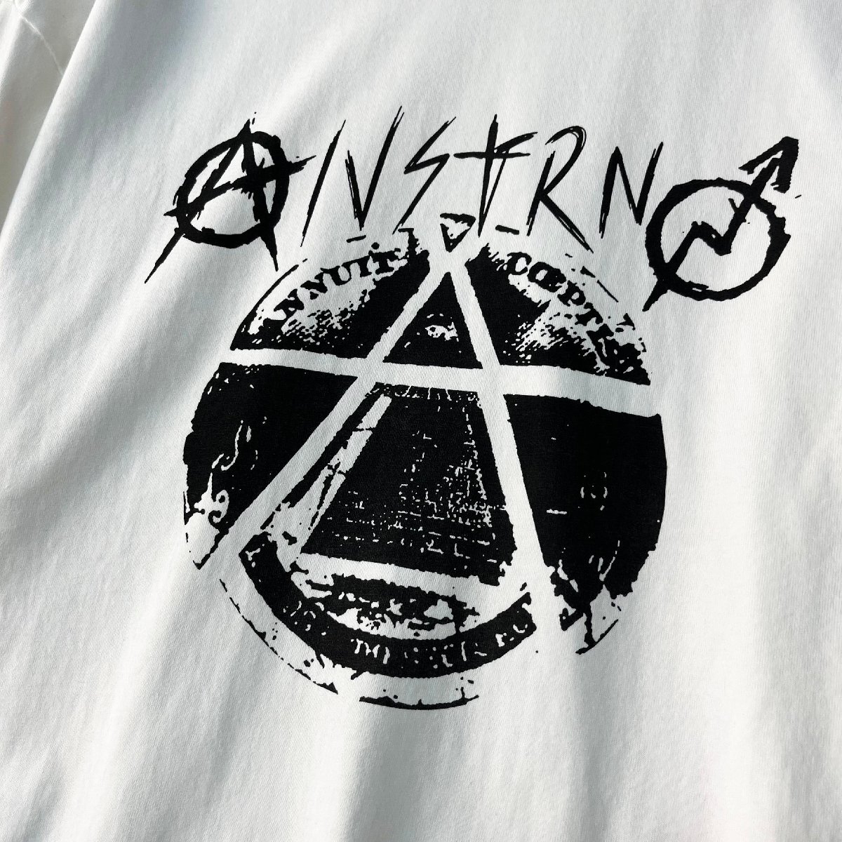 長袖Tシャツ カナダ製造 コットン100% 柔らか ソフト 丸首 プリント柄 オシャレ カットソー ゆったり カジュアル トレーナー 春秋 SIZE:L_画像7