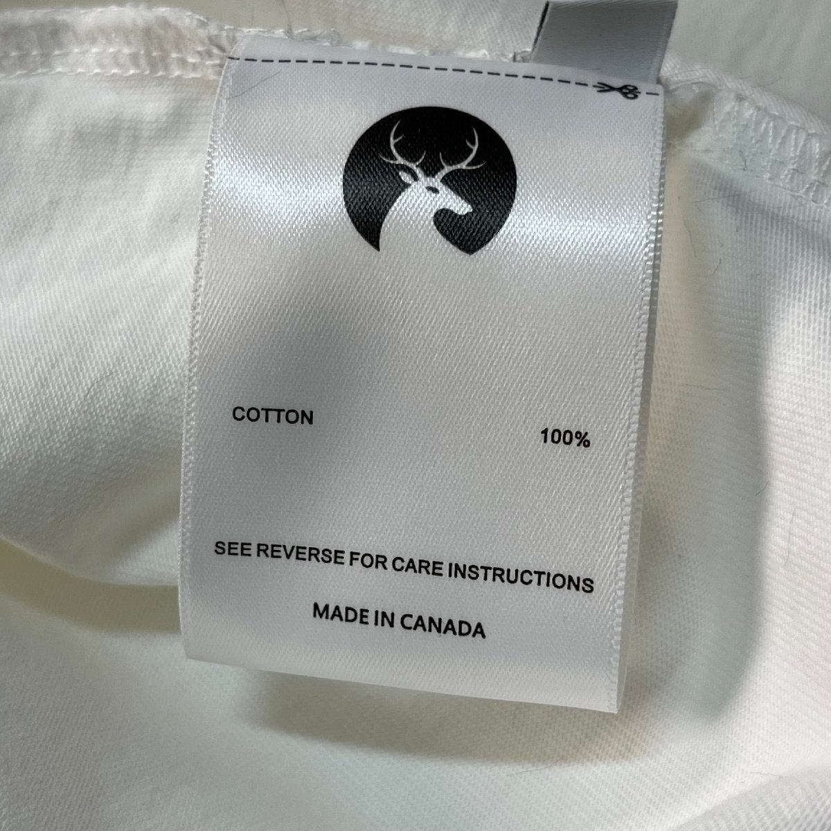 長袖Tシャツ カナダ製造 コットン100% 柔らか ソフト 丸首 プリント柄 オシャレ カットソー ゆったり カジュアル トレーナー 春秋 SIZE:L_画像10