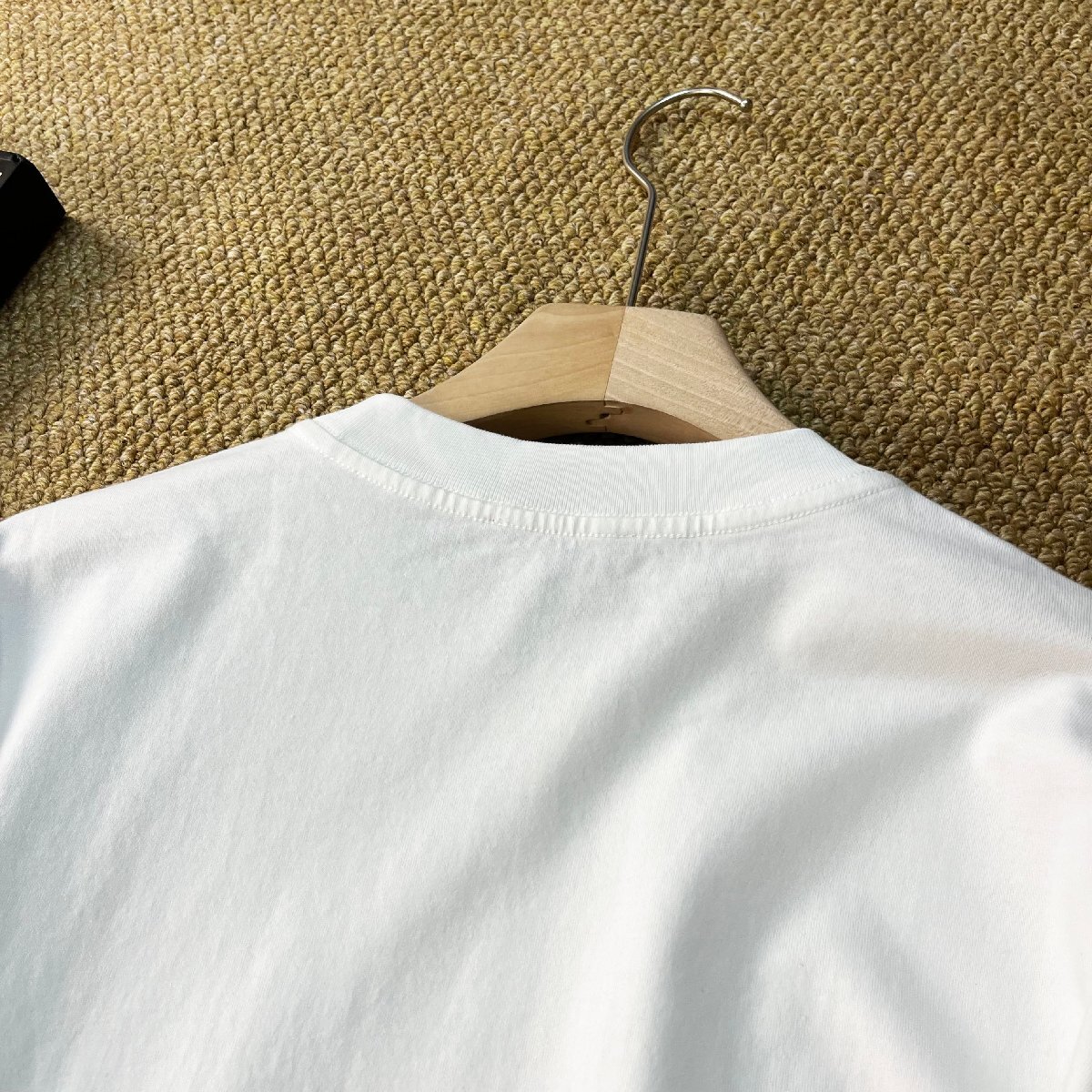 長袖Tシャツ カナダ製造 コットン100% 柔らか ソフト 丸首 プリント柄 オシャレ カットソー ゆったり カジュアル トレーナー 春秋 SIZE:L_画像4