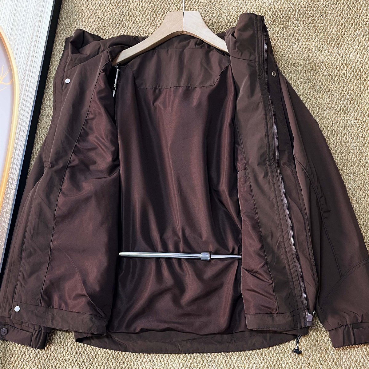 ジャケット カナダ製造 通気 防風 マウンテンパーカー アウター アウトドアチェア 普段着 カジュアル お出かけ 通勤 メンズ 春秋 SIZE:L_画像3