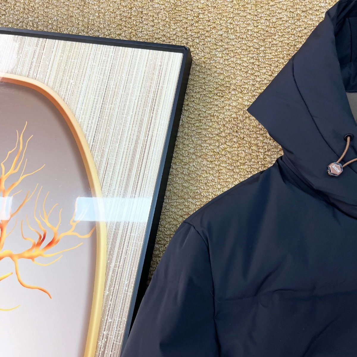 ダウンジャケット カナダ製造 ダックダウン90% 防寒 防風 快適 フード付き ブルゾン アウターコート カジュアル 普段着 通勤 秋冬 SIZE:L_画像9