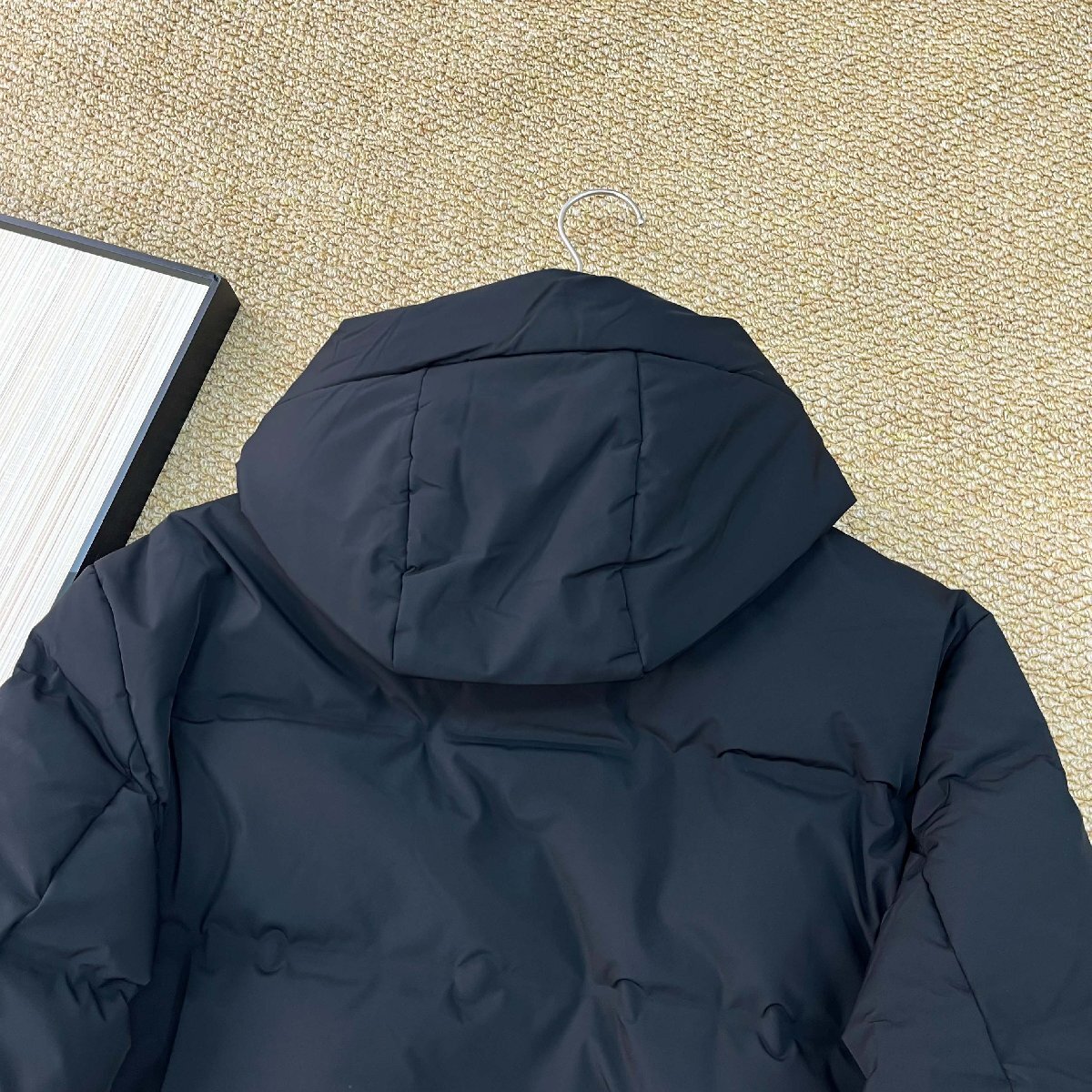 ダウンジャケット カナダ製造 ダックダウン90% 防寒 防風 快適 フード付き ブルゾン アウターコート カジュアル 普段着 通勤 秋冬 SIZE:L_画像5