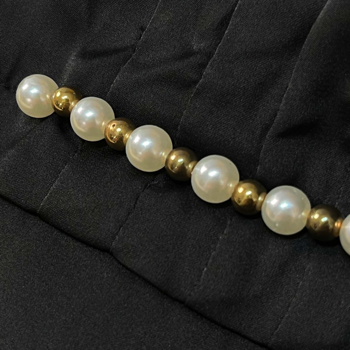 半袖 シャツ ブラウス カナダ製造 シルク混 快適 滑らか 無地 光沢感 パール 可愛い エレガント 海 旅行 トップス レディース 夏 SIZE:XL_画像9