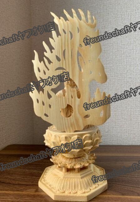  неподвижный Akira . дерево гравюра изображение Будды неподвижный Akira . изображение кипарисовик туполистный дерево высота примерно 28cm zchw0279