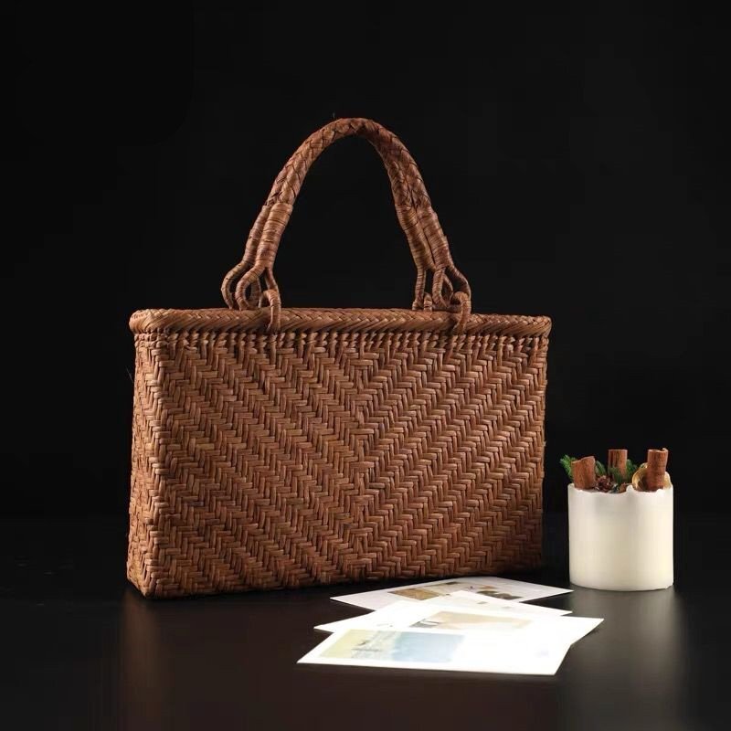 極上品 極美品★職人の手作り 限定★ 山葡萄かごバッグ 手編み山葡萄籠バッグ バスケット籐かご zchw0015_画像8