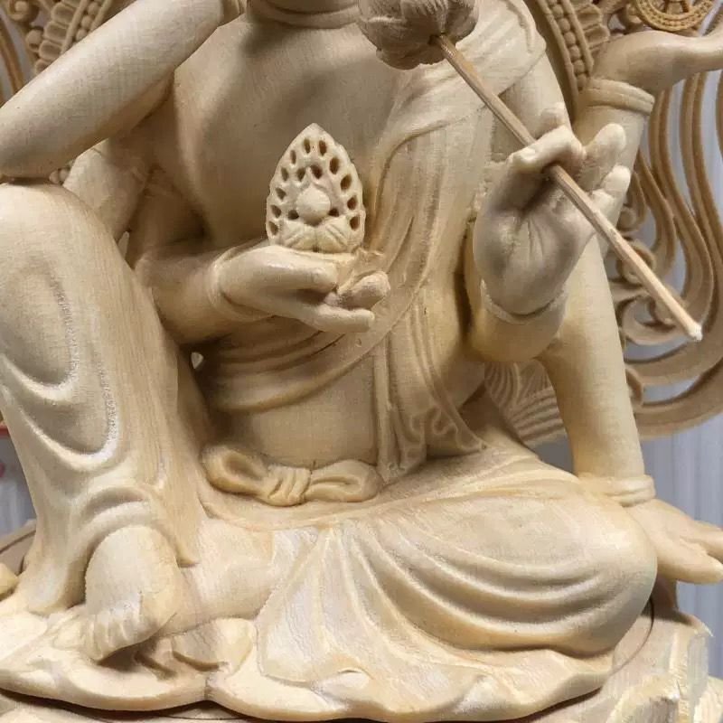 первоклассный товар *. смысл колесо . звук бодисатва . изображение дерево гравюра буддизм точный скульптура ... отделка товар высота 30cm zchw0013