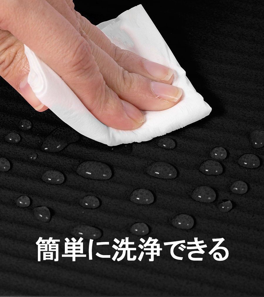 ヨガマット 極厚 20mm 厚手 トレーニングマット 長さ200cm 特大 高密度 NBR 筋トレマット ピラティス 収納バッグ付き ギフト 黒 zchw0091.2_画像6