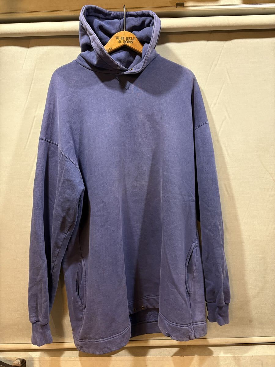 サンフェード 90s Russell ラッセル スウェット パーカー ビンテージ USA製 OLD XL 茄子紺 ネイビー Highcotton フーディ 80s_画像1