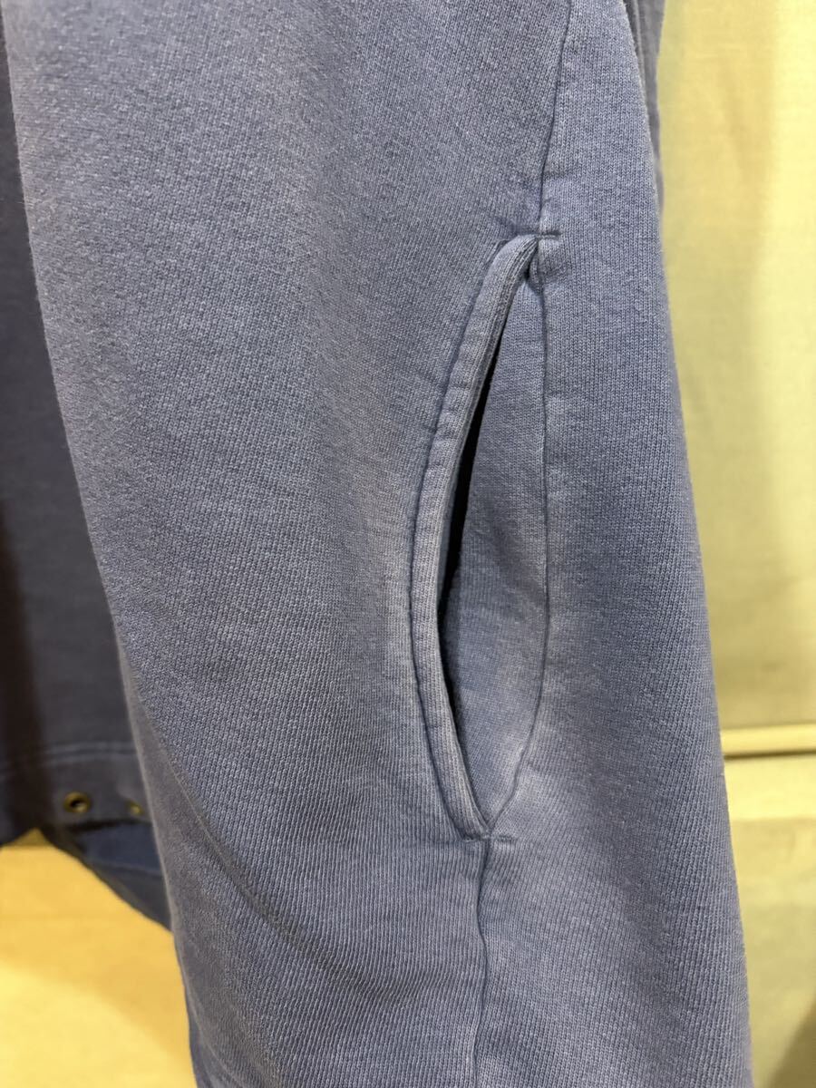 サンフェード 90s Russell ラッセル スウェット パーカー ビンテージ USA製 OLD XL 茄子紺 ネイビー Highcotton フーディ 80s_画像6