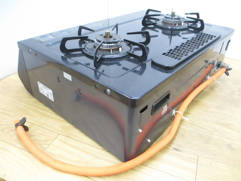 パロマ【激安】Paloma ガスコンロ LPガス用 2口 グリル付き 両面焼き水なし グリル ガステーブル ガス コンロ 都市ガス用 家電 IC-365WA-R_画像4