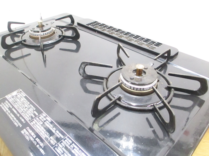 パロマ【激安】Paloma ガスコンロ LPガス用 2口 グリル付き 両面焼き水なし グリル ガステーブル ガス コンロ 都市ガス用 家電 IC-365WA-R_画像8